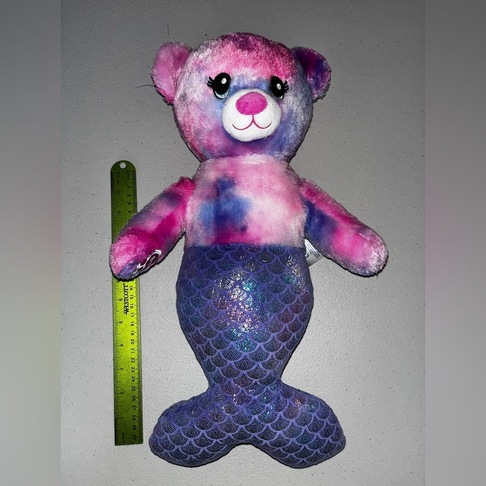 Build A Bear Magical Mer-bear Mermaid Plush Stuffed animal 17" 2020 toy BAB
